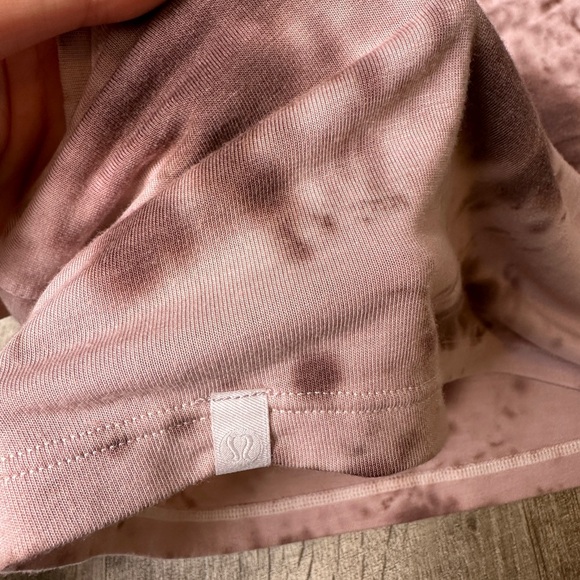 Lululemon Cut Back Crop Tank Top Marble Dye Silky French Press - Picture 5 of 10